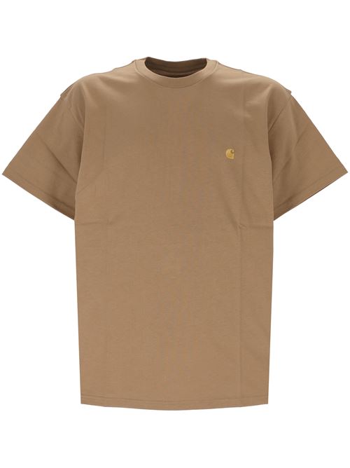 S/S Chase T-Shirt CARHARTT WIP | I0263912GQXXPEANUT/GOLD